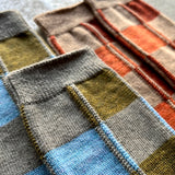 4-4009｜Organic Cotton Wool Yak Block Pattern Socks