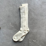 4-4006｜Wool Ribbed Knee Socks