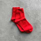 4-4004｜Wool Plain Ankle Socks