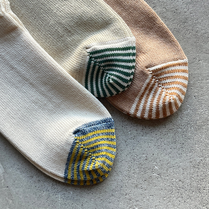 Organic Cotton Linen Sneaker Socks｜7-5013