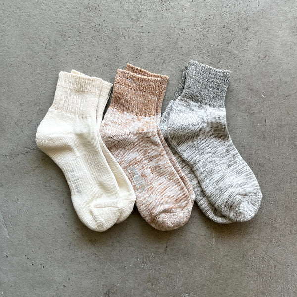 Organic Cotton Ankle Pile Socks｜7-5004