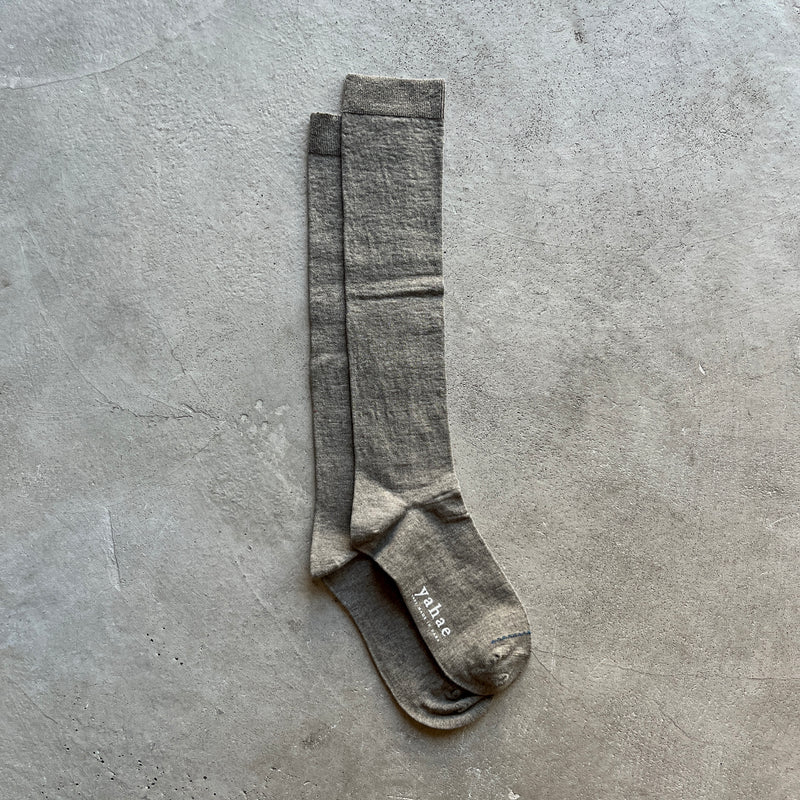 Organic Cotton Blended Yak Knee Socks | 7-5017