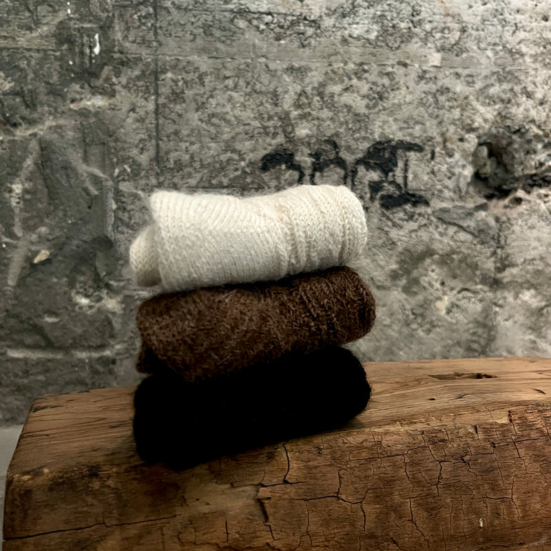 Alpaca Cable Pattern Socks｜7-5008