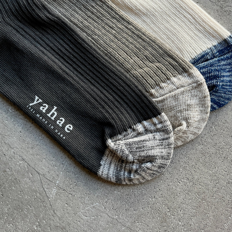 Organic Cotton 100% Ribbed Socks｜7-5007
