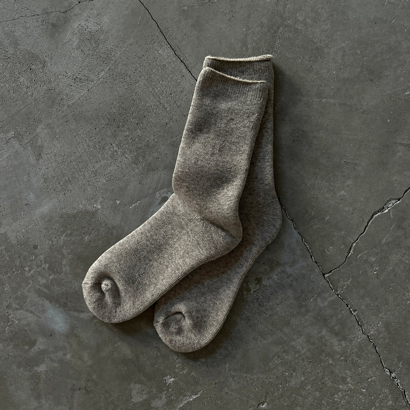 8-0041｜Supima x Yak pile socks