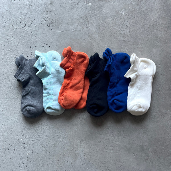 4-1005｜Organic Cotton Pile Sole Sneaker Socks