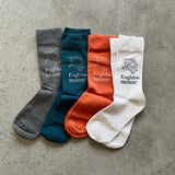 4-2004｜Organic Cotton Bird Pattern Socks