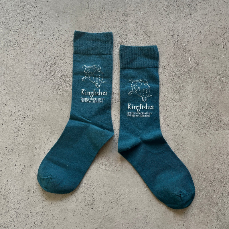 4-2004｜Organic Cotton Bird Pattern Socks