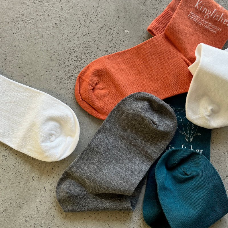 4-2004｜Organic Cotton Bird Pattern Socks