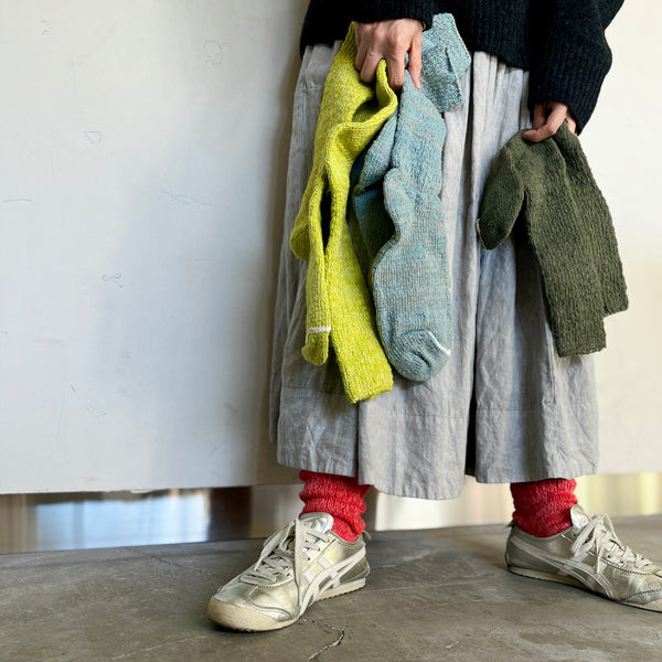 4-1006｜"Garabou" Organic Cotton Slipper Socks