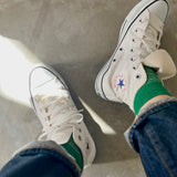 4-2003｜Organic Cotton Waffle Pattern Ankle Socks