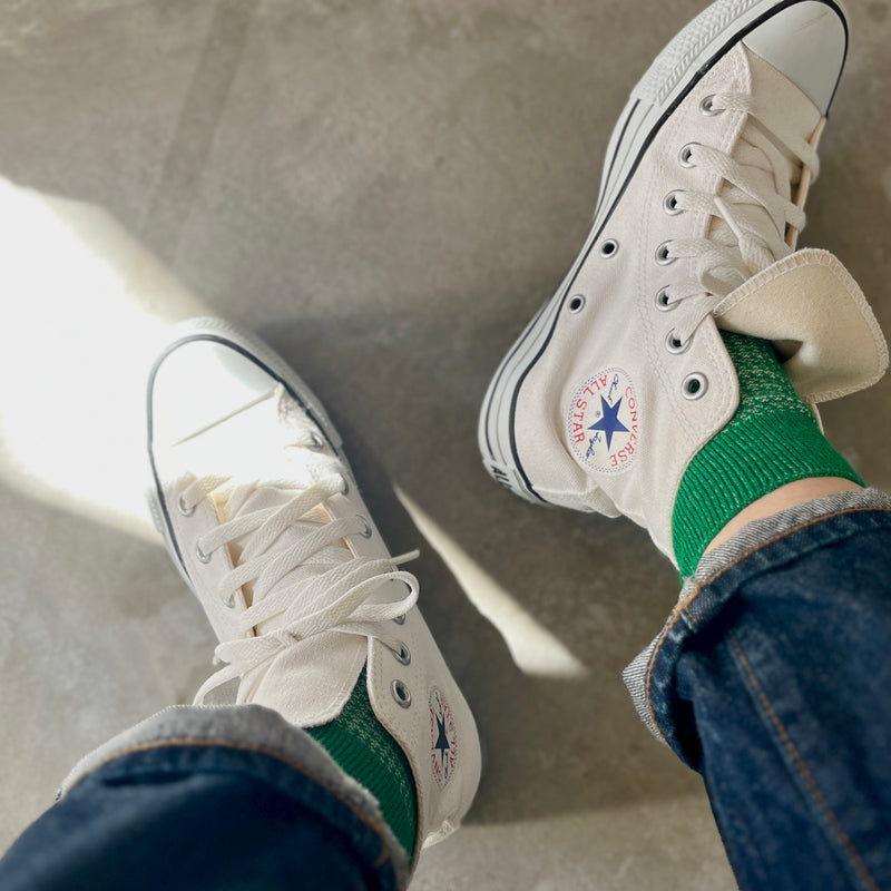 4-2003｜Organic Cotton Waffle Pattern Ankle Socks