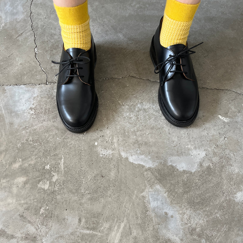 4-2003｜Organic Cotton Waffle Pattern Ankle Socks