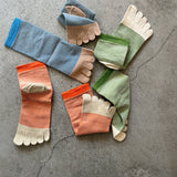 4-2006｜Organic Cotton Linen Toe Ankle Socks