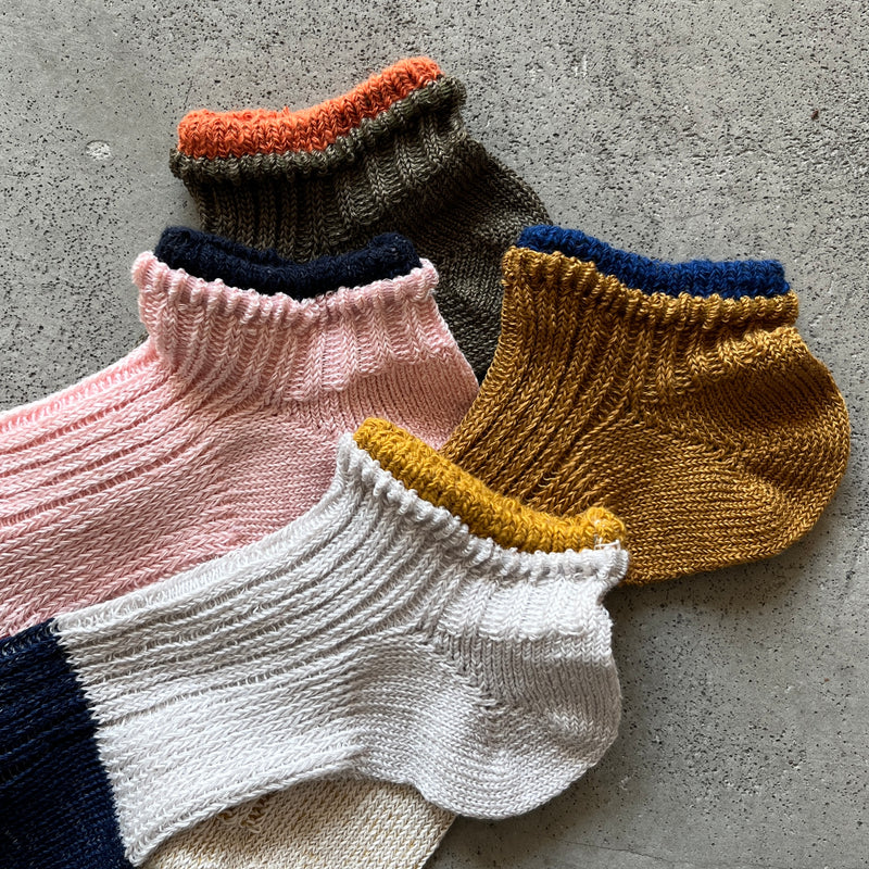 4-2005｜Linen Sneaker Socks