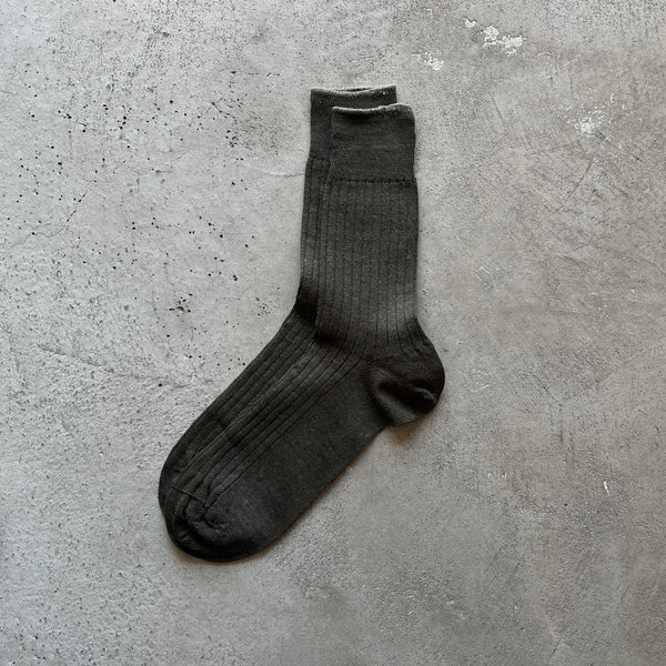 4-2010｜Linen Ribbed Socks