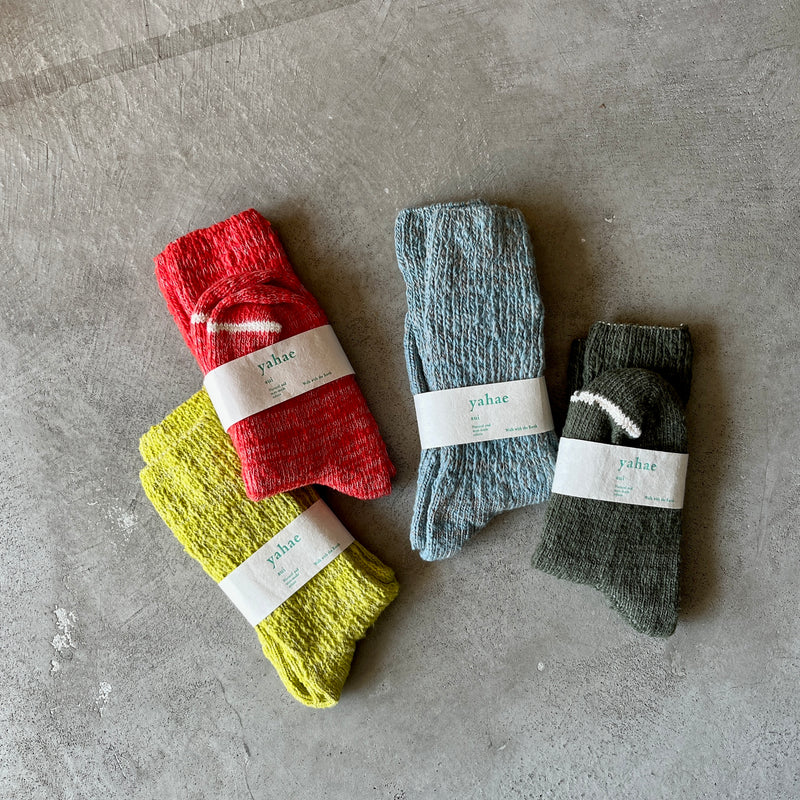 4-1006｜"Garabou" Organic Cotton Slipper Socks