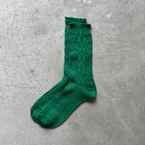 4-2011｜Linen Cable Pattern Socks