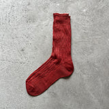 4-2011｜Linen Cable Pattern Socks