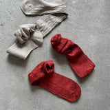 4-2011｜Linen Cable Pattern Socks