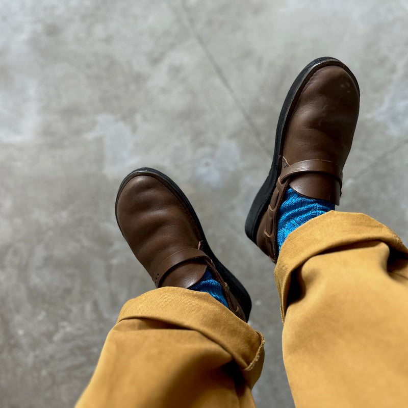 4-2011｜Linen Cable Pattern Socks