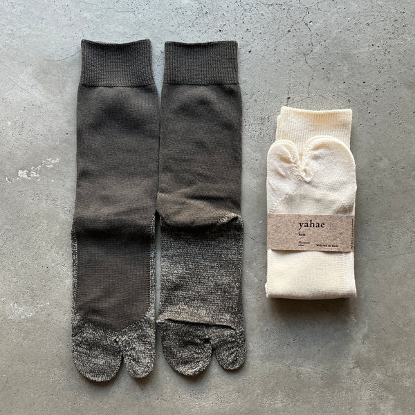Organic Cotton "Washi" Tabi Socks｜7-5025