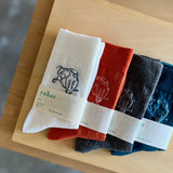 4-2004｜Organic Cotton Bird Pattern Socks