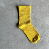 4-1000｜Organic Cotton Rubber Free Plain Socks