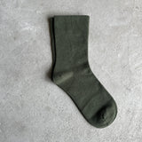 4-1000｜Organic Cotton Rubber Free Plain Socks
