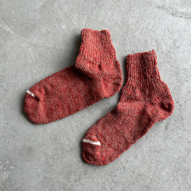 4-1007｜"Garabou" Organic Cotton Ankle Socks (25AW)