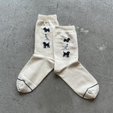 4-4017｜Organic Cotton Dogs Socks
