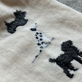 4-4017｜Organic Cotton Dogs Socks