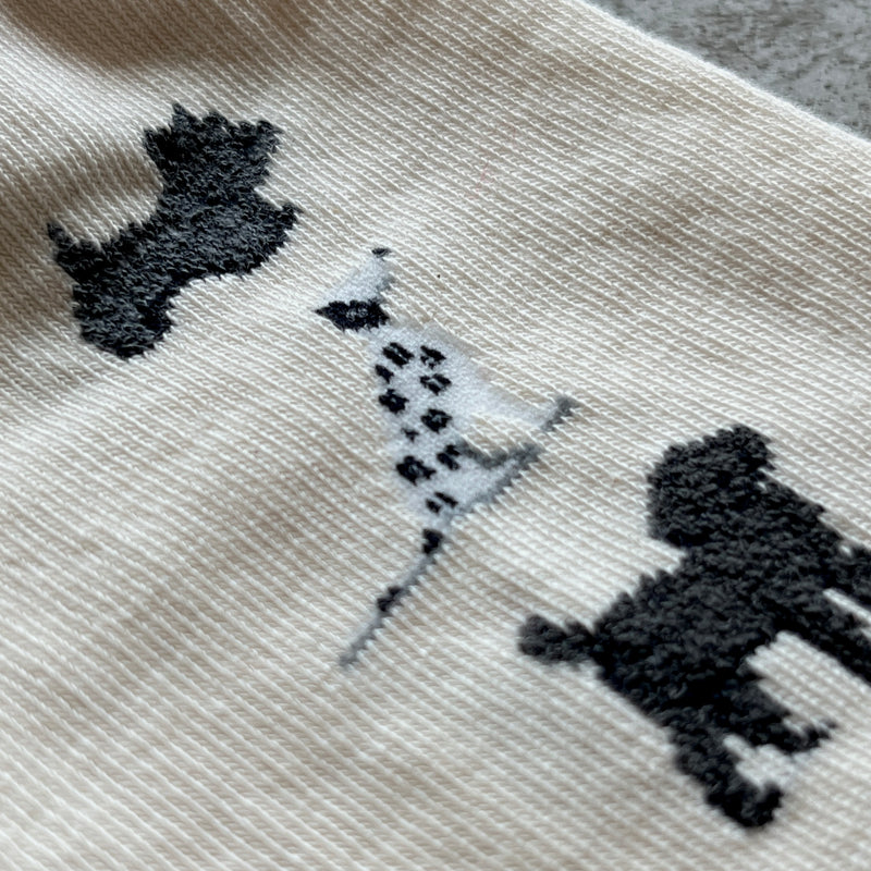 4-4017｜Organic Cotton Dogs Socks