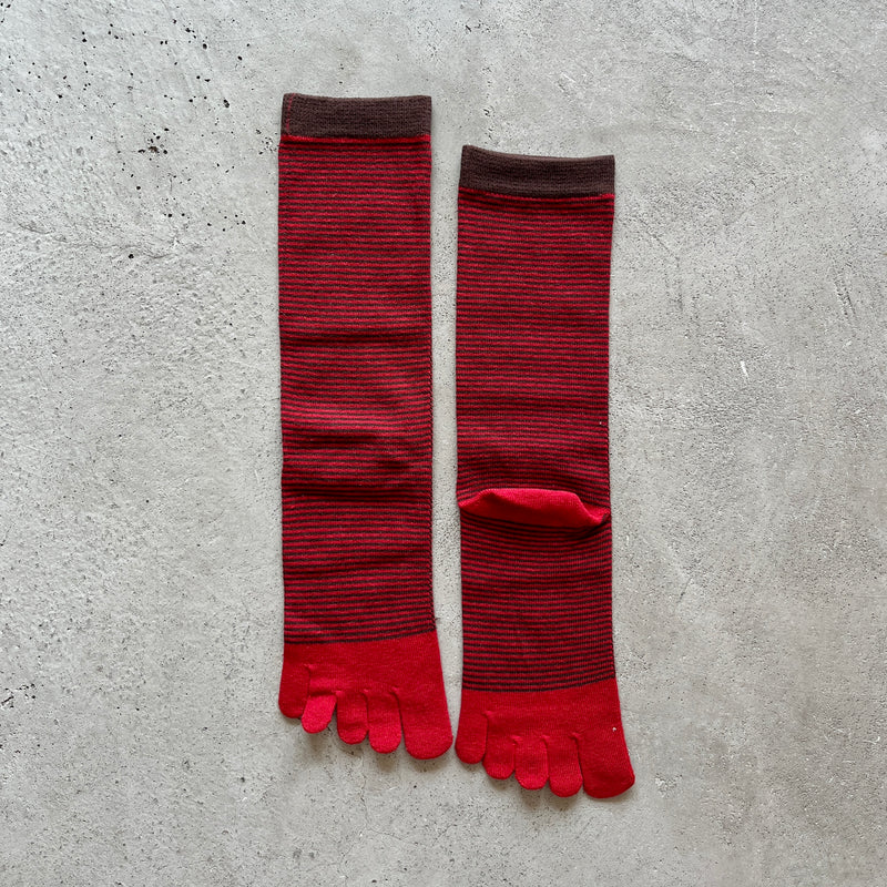 4-4018｜Organic Cotton Wool Toe Socks