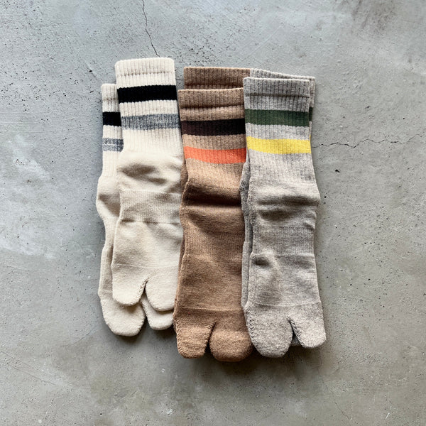 4-4008｜Organic Cotton Yak Pile Soles Tabi Socks
