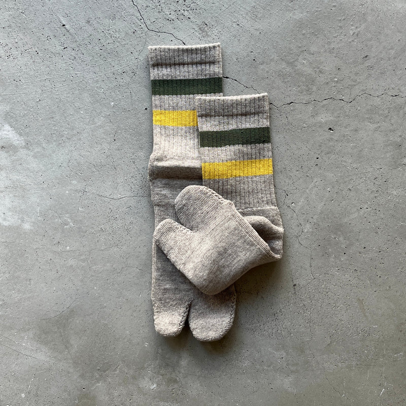 4-4008｜Organic Cotton Yak Pile Soles Tabi Socks